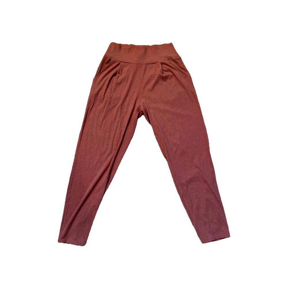 Vuori Lux At Ease Rosewood Ribbed Pockets Athletic Athleisure Women's‎ Pants S
